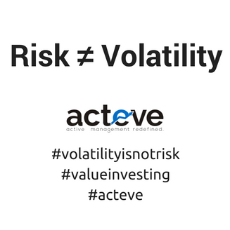 Volatility is not Risk